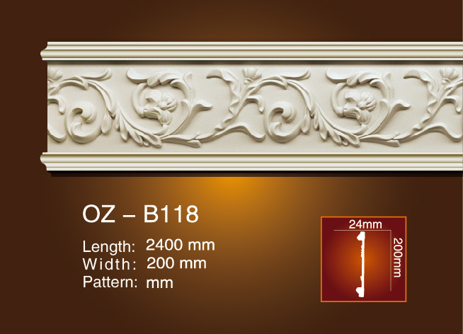 Oem Odm Supplier Veneer Wrapped Mdf Moulding Carved Flat Line Oz