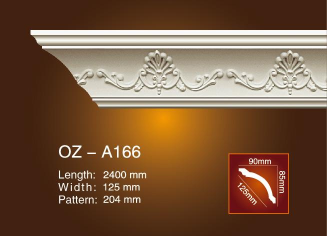 Chinese Professional Decorative Fireplace Mantel -
 Carving Cornice Moulding OZ-A166 – Ouzhi