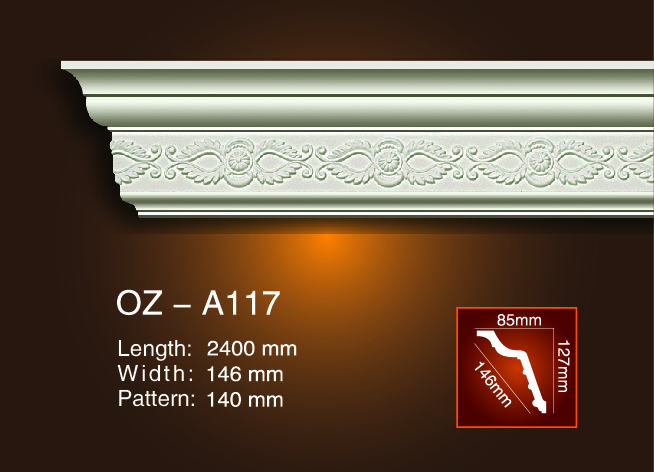 China New Product Polyurethane Pillar Concrete Mould -
 Carving Cornice Moulding OZ-A117 – Ouzhi