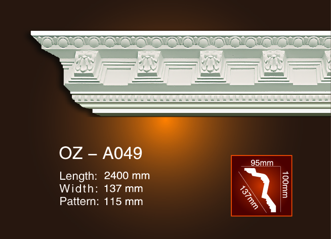 Competitive Price for Brick Mould Maker Sale Price -
 Carving Cornice Moulding OZ-A049 – Ouzhi